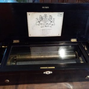 Boîte à musique Napoléon III ouverte